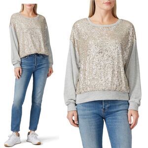 Fifteen Twenty Sequin Contrast Sweatshirt size S